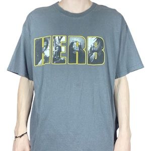 Y2K Zion Bob Marley Herb Front & Back Graphic T-shirt size L